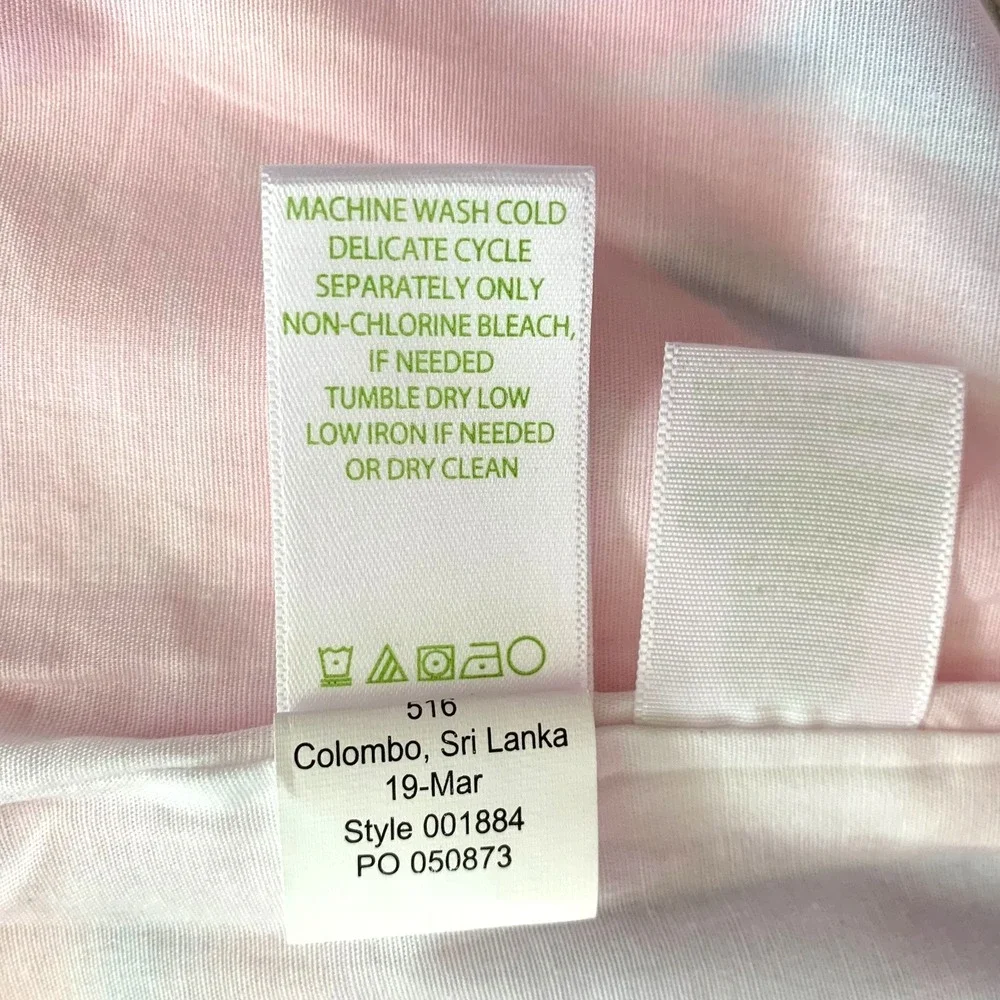 NWT Lilly Pulitzer Izzy Skirt Pineapples Lace sz 4 Blue Haven Flamenco Cotton - Picture 6 of 6